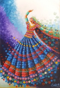Bandah Ali, 24 x 36 Inch, Acrylic on Canvas, Figurative-Painting, AC-BNA-181